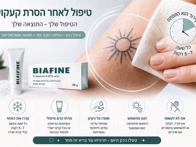 הסרת קעקועים בלייזר טיפול מתקדם עם החלמה בטוחה ותוצאה נקייה